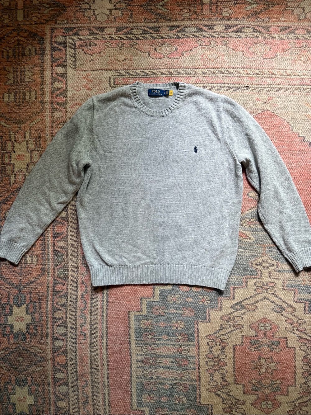 Ralph Lauren Polo Men's Light Gray Crewneck Sweater